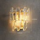 Luxury Axyaa Crystal Wall Lamp for Living Room, Bedroom, and Aisle - Elegant All Copper Design