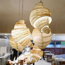 Axyaa Art Croissant LED Chandelier Pendant Lamp for Bedroom, Bar, and Bakery