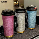 Axyaa Titanium Thermal Water Bottle: Double Wall Vacuum Insulated Stainless Tumbler
