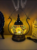 Axyaa Turkish Mosaic Table Lamp Handcrafted Night Light