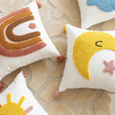 Axyaa Jacquard Embroidery Tufted Pillow Cover - 45X45 Decor Sofa Bed Cushion