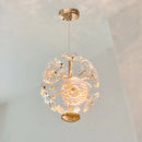 Axyaa Red Crystal Pendant Lamp: Nordic Design for Luxurious Living Room and Bedroom
