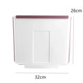Axyaa Hanging Folding Trash Can DustBin Desktop Storage Box Bin Garbage Bucket