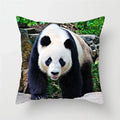 Axyaa Panda Print Polyester Cushion Cover - 45x45cm