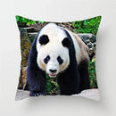 Axyaa Panda Print Polyester Cushion Cover - 45x45cm