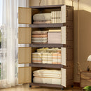 Axyaa Foldable Plastic Wardrobe Cabinet: Extra Large Space Storage Organizer