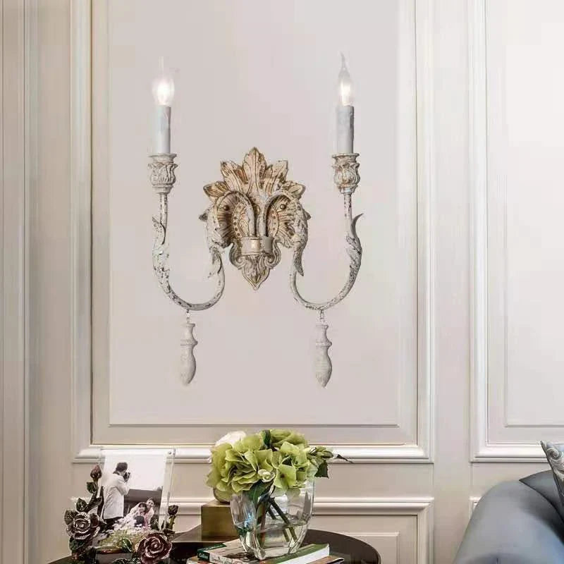 Axyaa Retro French Wall Lamp for Home, Living Room, Bedroom and Corridor