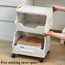 Axyaa Office Printer Storage Rack Trolley, Multi-layer Under Table Shelves Organizer Solution