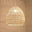Natural Bamboo Wicker Chandelier Lampshade by Axyaa