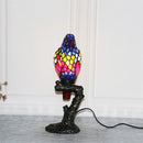 Axyaa Tiffany Parrot LED Glass Table Light - Creative Home Decor
