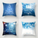 Axyaa Christmas & New Year Pattern Pillow Covers for Sofa, Bedroom, Car