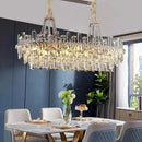 Axyaa Crystal LED Ceiling Chandeliers for Elegant Home Lighting