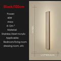 Axyaa Stainless Steel Outdoor Wall Lights: Waterproof Linear LED Lighting for Villas, Porch, Balcony