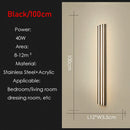 Axyaa Stainless Steel Outdoor Wall Lights: Waterproof Linear LED Lighting for Villas, Porch, Balcony