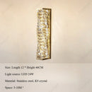 Axyaa LED Crystal Wall Lamp for Living Room Bedroom Decor