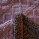 Axyaa Lamb Wool Throw Blanket Double Sided Queen Duvet Cover Bedspread
