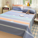 Axyaa Cotton Coarse Cloth Bed Sheet Set, Soft Mat & Quilt - Single/Double, Print, Washable