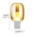 Axyaa Contemporary Glass Desk Lamp LED Living Room Bedroom Decor