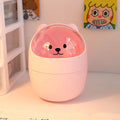 Axyaa Bear Desktop Organizer with Lid & Pen Holder - Cute & Multifunctional