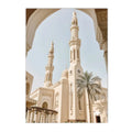 Sunrise Mosque Canvas Print by Axyaa - Islamic Wall Art Poster for Home Decor