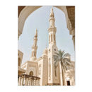 Sunrise Mosque Canvas Print by Axyaa - Islamic Wall Art Poster for Home Decor
