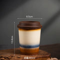 Ceramic Axyaa Coffee Cup with Silicone Cover - Set of 2