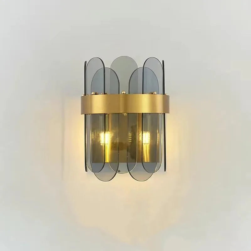 Axyaa Nordic Smoke Grey Glass Chandelier Pendant Light for Living Room, Bedroom, Hotel, Restaurant, Bar