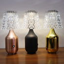 Axyaa Metal Base Acrylic Lampshade Table Lamp: Brightness Adjustable for Hospitality Settings