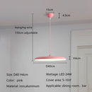 Axyaa Nordic LED Chandelier Macaron Saucer Bar Pendant Light for Living Bedroom