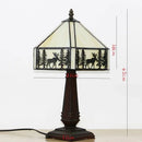 Axyaa Tiffany Glass Table Lamps LED Standing Luminaires for Home and Office
