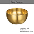 Axyaa Stainless Steel Bowl Set - Home Kitchen Tableware Accessory