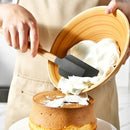 Silicone Spatula Set with Wooden Handle for Baking and Mixing by Axyaa