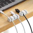 Axyaa Silicone Cable Holder Clips for Desktop Wire Management