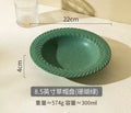 Axyaa Ceramic Straw Hat Plate for Salad, Pasta & Western Dining
