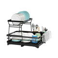Axyaa 2-Tier Dish Drying Rack Shelf Kitchen Organizer Bowl Drainer Storage Rack