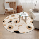 Axyaa Flower Pattern Plush Rug for French Style Bedroom Decor