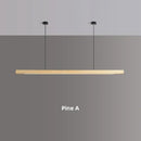 Axyaa Nordic Wood Pendant LED Ceiling Lamp for Home Office Kitchen Dining Room
