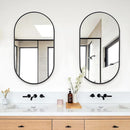 Axyaa Black Framed Bathroom Mirror - Modern Vanity Mirror for Washing Room