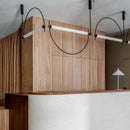 Axyaa Minimalist Horizontal Chandelier Pendant Light for Home Office Kitchen Bedroom