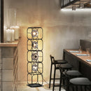Axyaa Nordic LED Floor Lamp, Iron Block Design for Stylish Indoor Lighting in Bedroom/Living Room