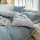 Axyaa Solid Color 4-Piece Bedding Set for Double Bed