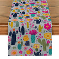 Axyaa Cactus Flower Table Runner for Home and Party Decor