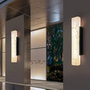 Axyaa Marble LED Wall Light: Modern Minimalist Outdoor Waterproof Porch Lamp.