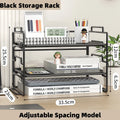 Axyaa Metal Foldable File Rack - Multi-Layer Desktop File Storage Box
