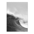 Nordic Ocean Waves Canvas Painting by Axyaa - Modern Wall Art for Living Room