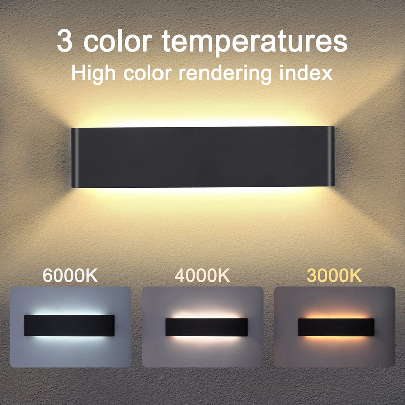 Axyaa 16W Remote Control Dimming LED Wall Light Modern Indoor Wall Lamp