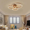 Axyaa 3 Circle Black Led Chandelier for Bedroom Living Dining Room Lighting