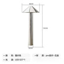 Axyaa Bamboo Hat Floor Lamp: Modern Stainless Steel, Chinese Style, Bedroom Study Decor