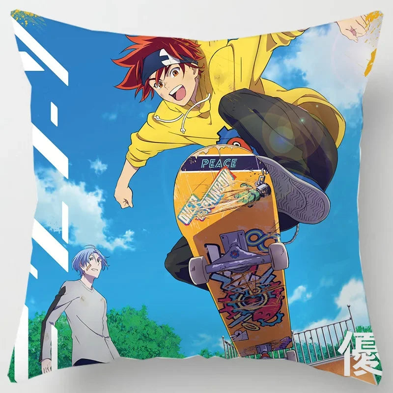 Axyaa SK8 Reki Kyan Miya Langa Pillow Case - Home Decor Cartoon Throw Pillowcases