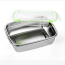 Axyaa Stainless Steel Fresh-keeping Container with Lid, Leakproof Sealed Fruit & Dumpling Storage